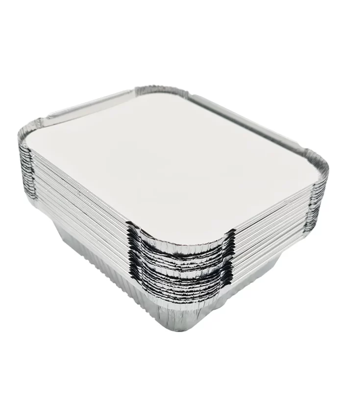 Envases de aluminio con tapa transparente. Envase de Aluminio para alimentos fríos y calientes. Resisten a temperaturas de -30°C y 250°C